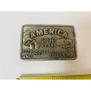 Sierra 76 Belt Buckle Sparks Nevada Still‎ Truckin 200 Years Auto Truck Plaza